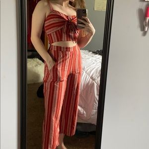 A Striped two-piece